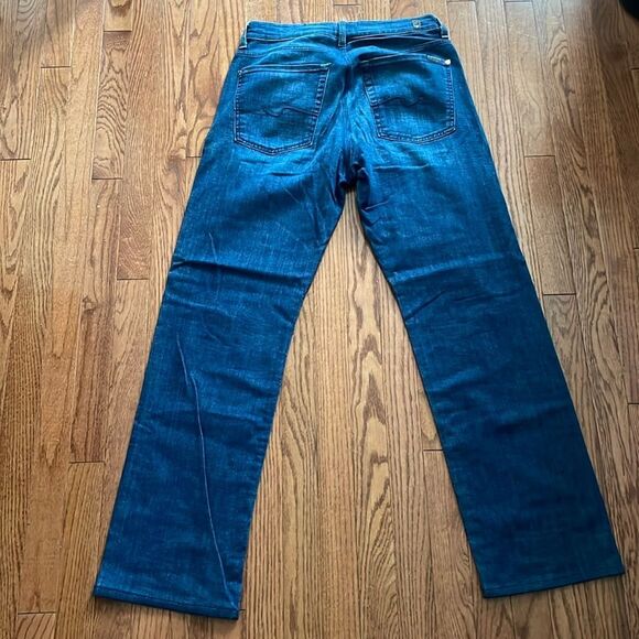 7 For All Mankind Austyn Straight Leg Jeans Men’s Sz 33 *Altered* - Picture 2 of 12